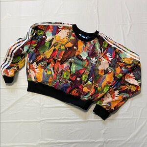 Adidas Black and Blue Collar Sweatshirt